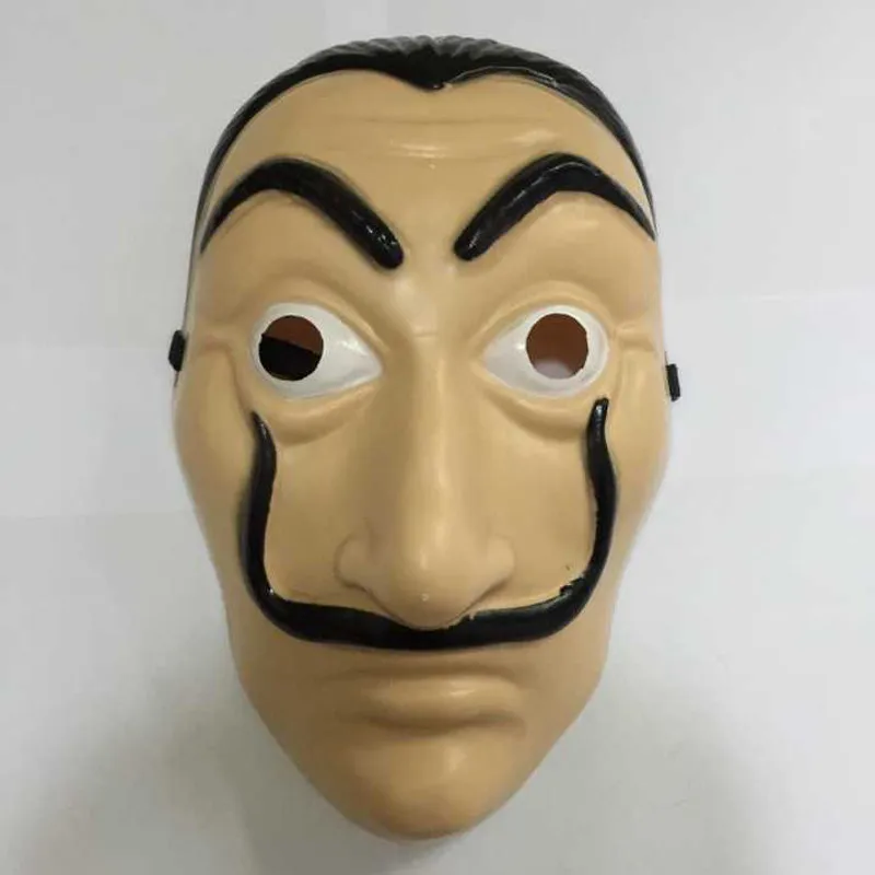 2020 Новая мода La Casa De Papel маска Salvador Dali Латекс Косплей Хэллоуин COS только для