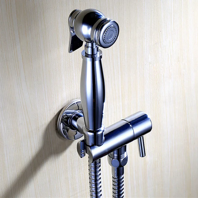 Women Hand Held Bidet Shower set Toilet Jet Cleaner High Pressure Brass Shower Head with 1.5m