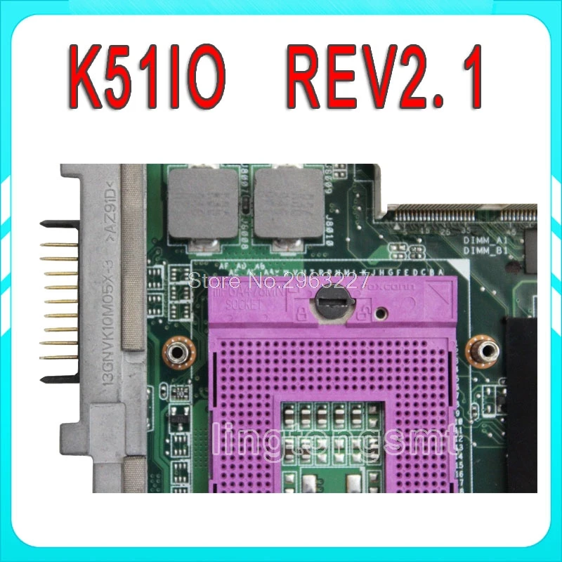 K51IO материнская плата REV: 2,1 Для ASUS K51IO X66IC K61IC K70IO материнская плата для ноутбука K51IO материнская плата K51IO тест материнской платы ОК