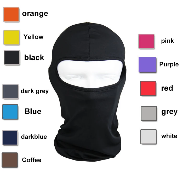 

5pcs/Lot Lycra Balaclava Skateboard Mask Tactical Cover UV Protect Full Face Mask Bicycle Cycling Windproof Warmer Headgear