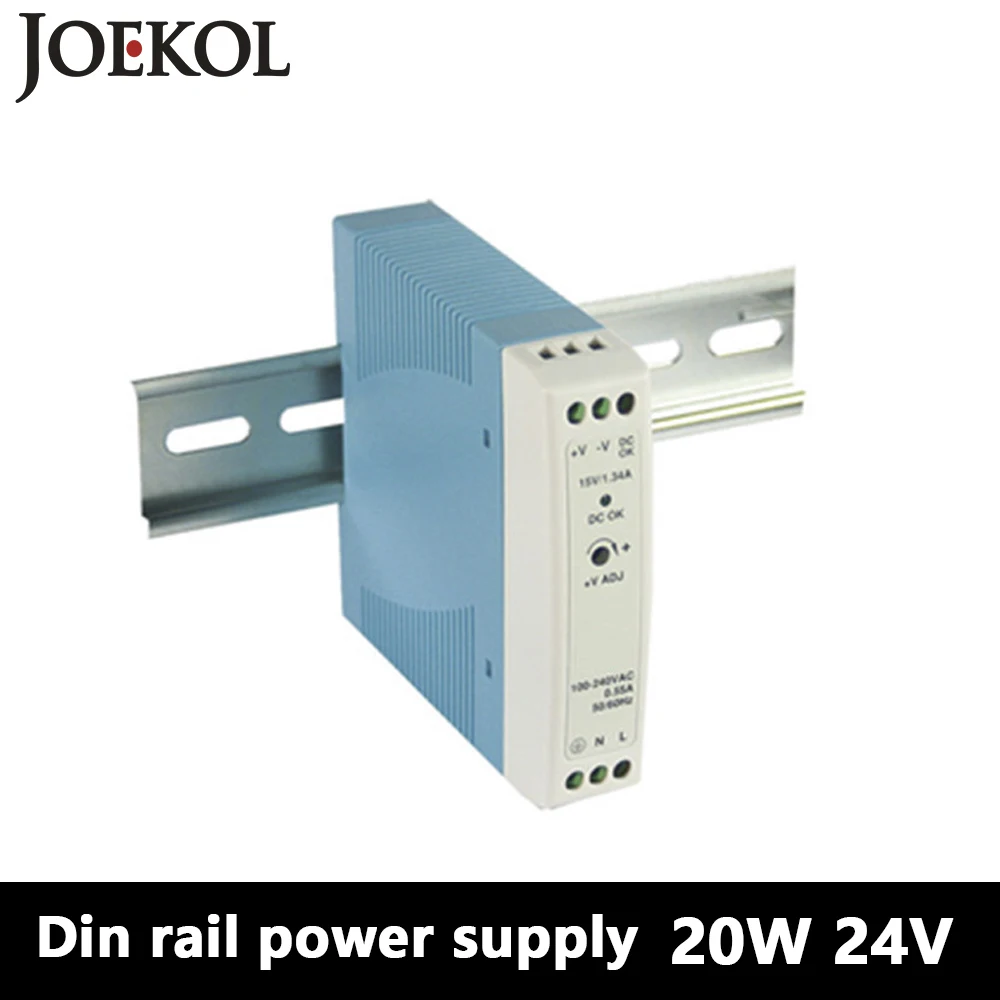 

MDR-20 Din Rail Power Supply 20W 24V 1A,Switching Power Supply AC 110v/220v Transformer To DC 24v,ac dc converter