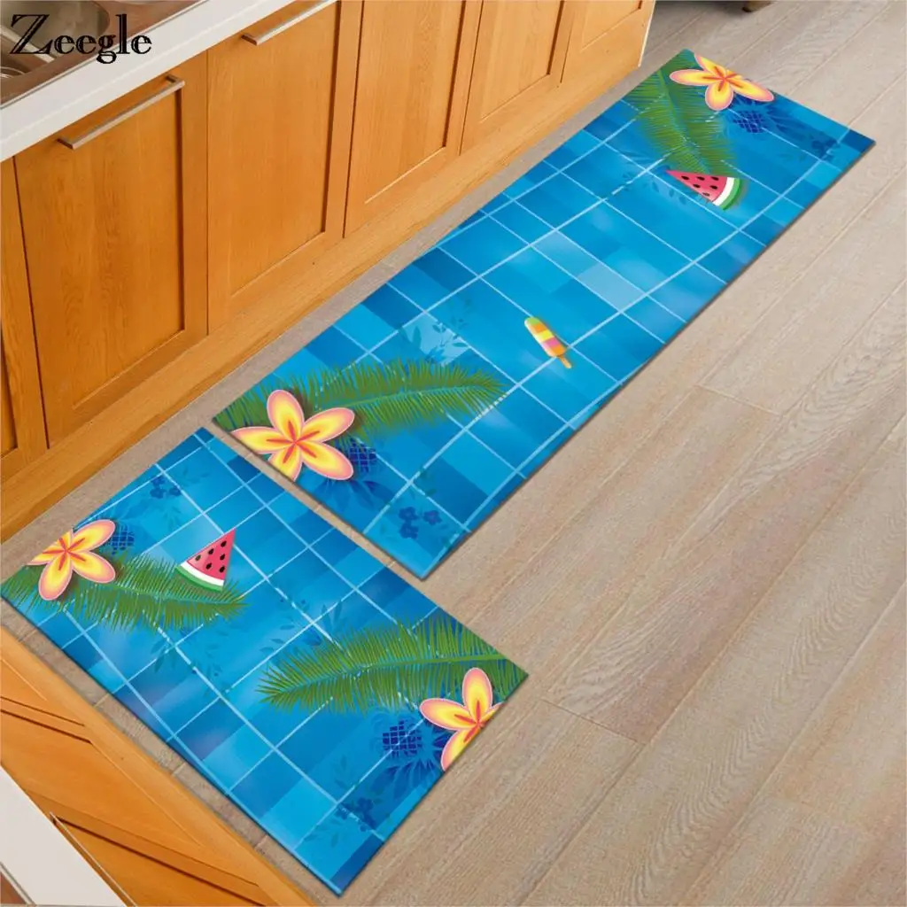 Zeegle Non slip Кухня коврик для дома из мягкой Гостиная ковер впитывающие коврики