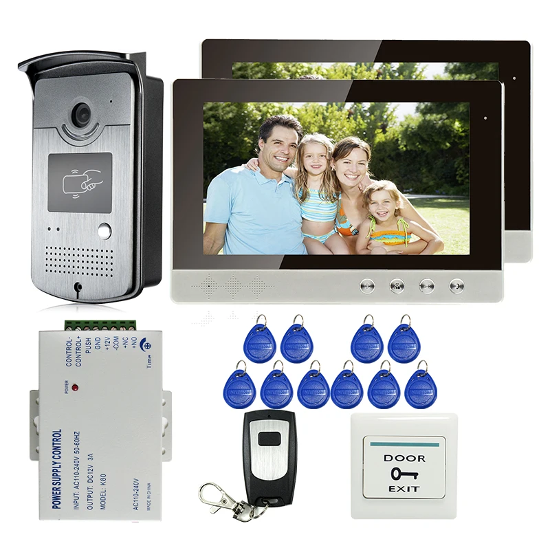 FREE SHIPPING New Wired 10 Color LCD Video Intercom font b Door b font Phone System
