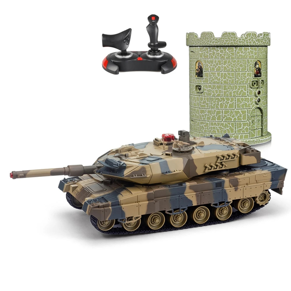 HUANQI 550B 1:24 Scale Simulation Infrared RC Battle Tank Toy For Children As a Present | Игрушки и хобби