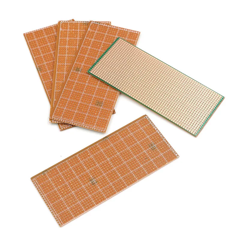 5 шт. DIY прототип печатной платы 6,5x14,5 см стрипборд Veroboard Uncut PCB Platine Односторонняя печатная плата высокого качества