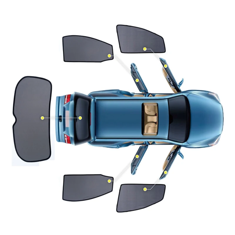 Toldos da Janela Lateral do Carro Sombra para Skoda Magnético Malha Cego Spaceback 2020 Janela 2020car Curtian 4 Pçs - Set 22 Toldos p/ janela lateral