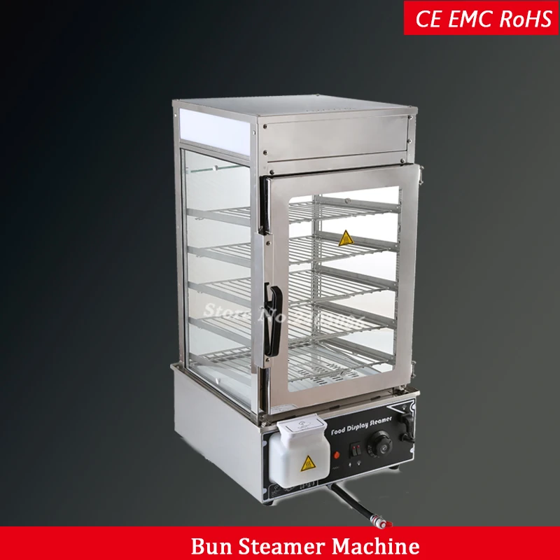 Commerical Electric Stainless Steel Food Steamer 5 tier 220V 110V
