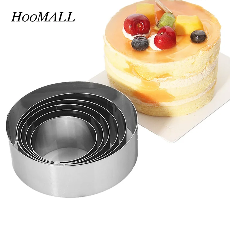 Hoomall 6 шт./компл. Нержавеющая сталь на возраст от до 12 лет см 3D торт форма для Мусса