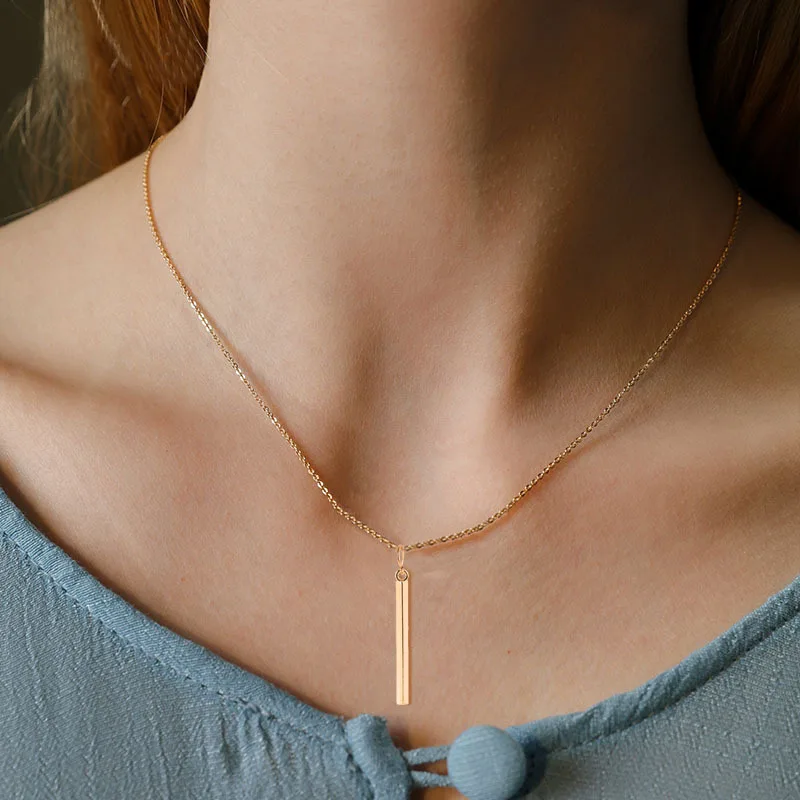 

Simple Fashion cross pendant necklace 2019 Summer Gold Chain Necklace top quality Charm Gift Trendy gold silver Hot sale Jewelry