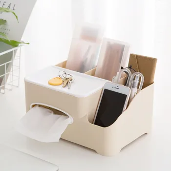 

Creative Tissue Box Home Decor Organizer Desktop Paper Storage Box Case Phone Brush Tissue Box Cover Napkin Holder tissues LZM37
