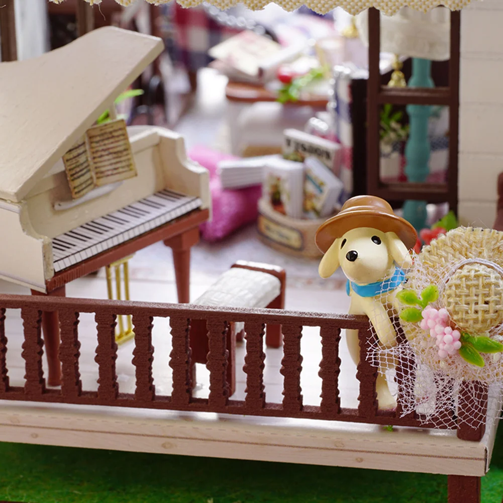 DIY Домик ручной сборки Деревянный Кукольный дом инновационный подарок на день рождения-Лондон праздник для детей подарок