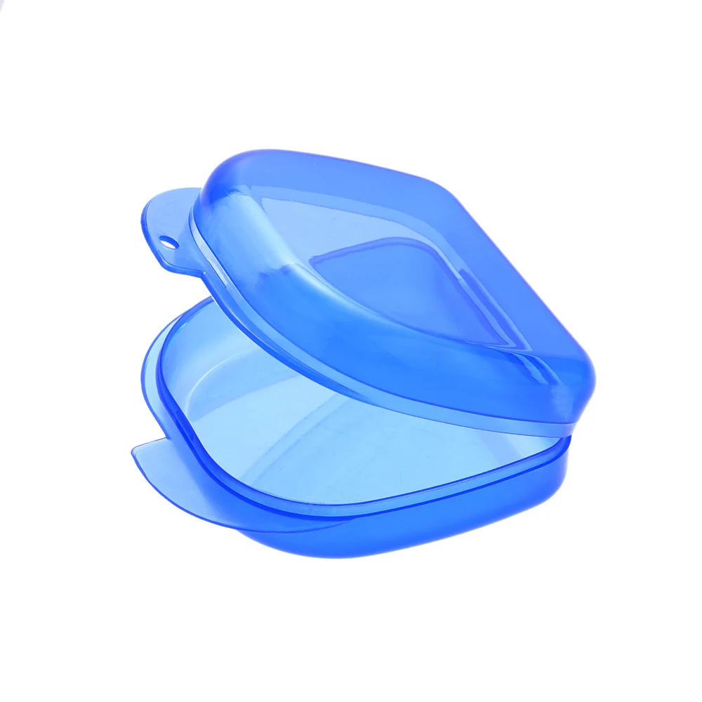 

Blue Utility Plastic Denture Tray Box Orthodontic Dental Teeth Retainer Storage Boxes Denture Case Teeth Container Denture Bins