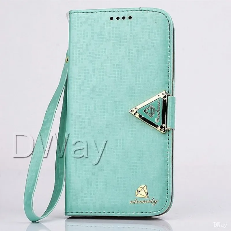 S6 Edge Case Metal Buckle Decoration Wallet Stand Phone Leather Case For Samsung Galaxy S6 S7