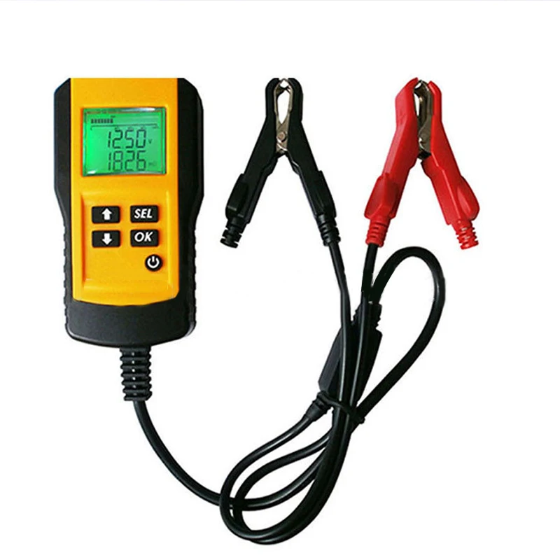 

12V Car Battery Tester Vehicle Car LCD Digital Battery Test Analyzer Auto System Analyzer Voltage ohm CCA Test Diagnostic Tool