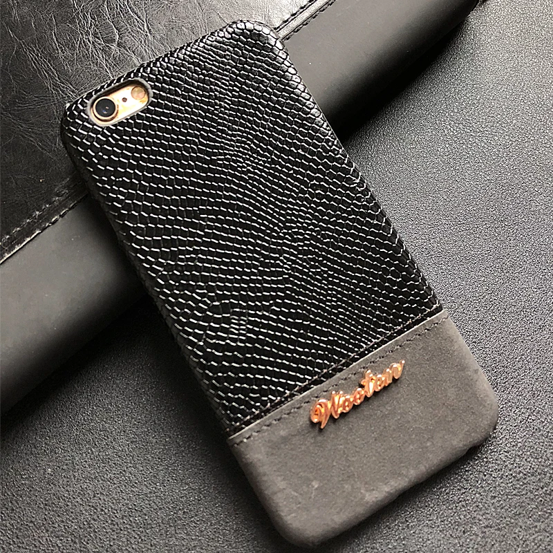 Retro Snake Case For iPhone 11 Pro XS MAX XR Case For iPhone X 7 8 6 6S Plus Cover Crocodile Texture Fundas Hard PC Phone Case iphone 8 wallet case