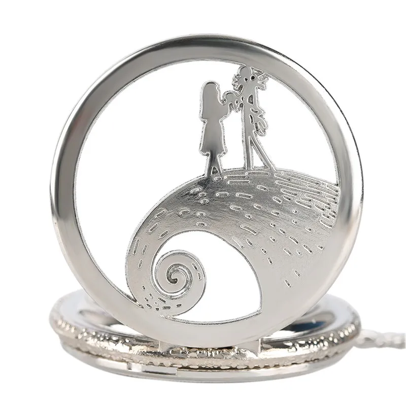 Мужские наручные кварцевые часы Кошмар перед Рождеством|pocket watch silver|pocket watchquartz