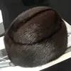 Winter Men Hat Real Mink Fur Warm Hand Made Hats Father's Day Winter Cotton&Polyester Lining Gentleman Hat Nature Men's Caps ► Photo 2/6