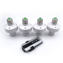 BECOSTAR 4 шт./лот пикантная обувь для ночного со смарт-лампочка E27 лампа базовый зажим-переходник 220Vac с 315 МГц прекрасный Беспроводной контроллер