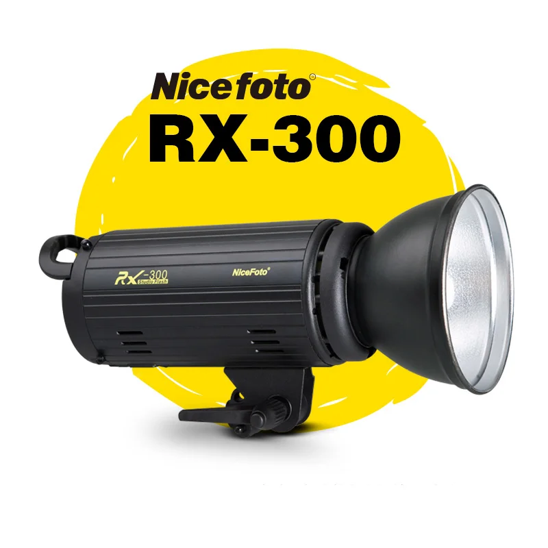 NiceFoto фотосветильник свет s RX-300 300W студийная вспышка быстрая Переработка время