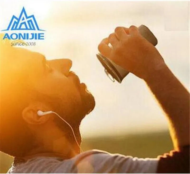 AONIJIE طوي لينة كوب ماء في الهواء الطلق الرياضة ماراثون الدراجات التخييم تشغيل الرياضة في الهواء الطلق التخييم تسلق شرب المياه أكياس AONIJIE طوي لينة كوب ماء في الهواء الطلق الرياضة ماراثون الدراجات التخييم تشغيل الرياضة في الهواء الطلق التخييم تسلق شرب المياه أكياس