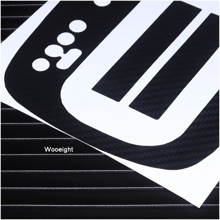 Wooeight New Car Gear Panel Sticker Case Automatic Carbon Fiber Style Panel Decal For VW Volkswagen golf 6 GTI MK6 (7)