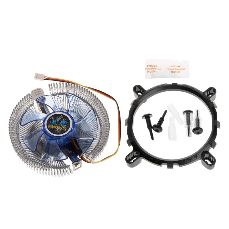 

CPU Cooler Fan Heat Sink Radiator Fans Blue Light Led for Intel 775 1150 AMD