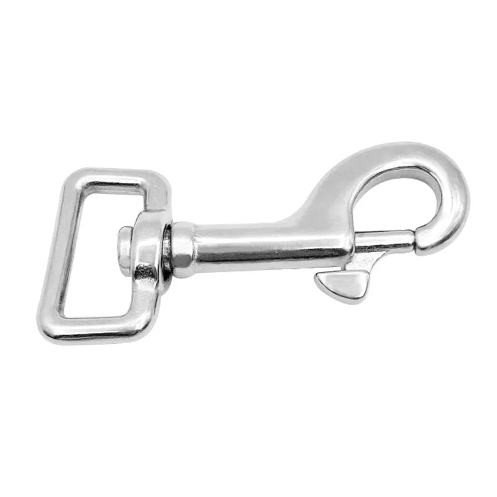   2Pcs Heavy Duty Square Eye Brass Snap Hook Pet Buckle Trigger Clip Swivel Clasp for use with Dog Lead & Horse Rug Leg Straps	