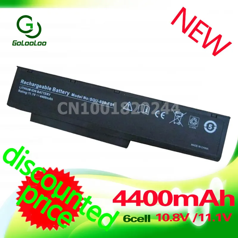 Golooloo 11 1 v Батарея для Fujitsu 3UR18650-2-T0182 Amilo Li3710 Li3910 Li3560 Pi3560 Pi3660SQU-809-F01 SQU-809 SQU-809-F02 |