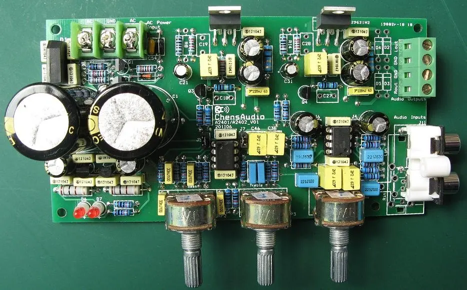 2 Channel HIFI Amplifier kit LM1875 + LM833 With Tone Control