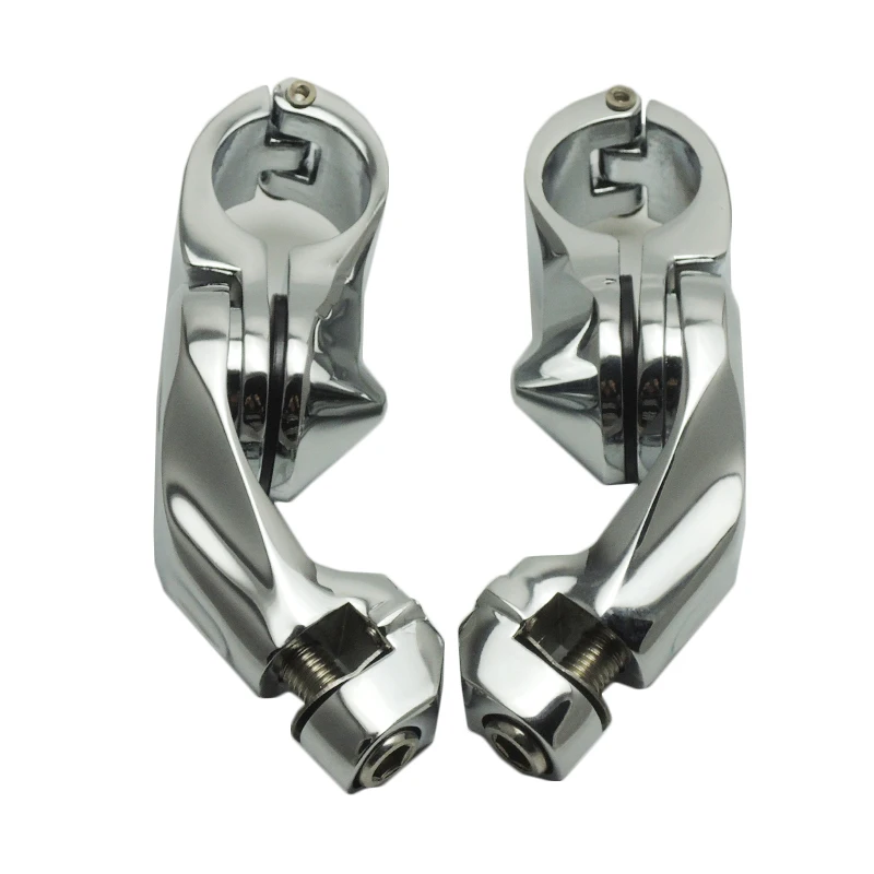 For Harley 32mm Short Angled Adjustable Highway Peg Mount Kit for Road Glide Dyna Sportster Road