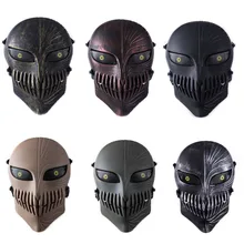 Тактический Airsoft Пейнтбол CS война игра полный Уход за кожей лица Защитная маска череп Косплэй