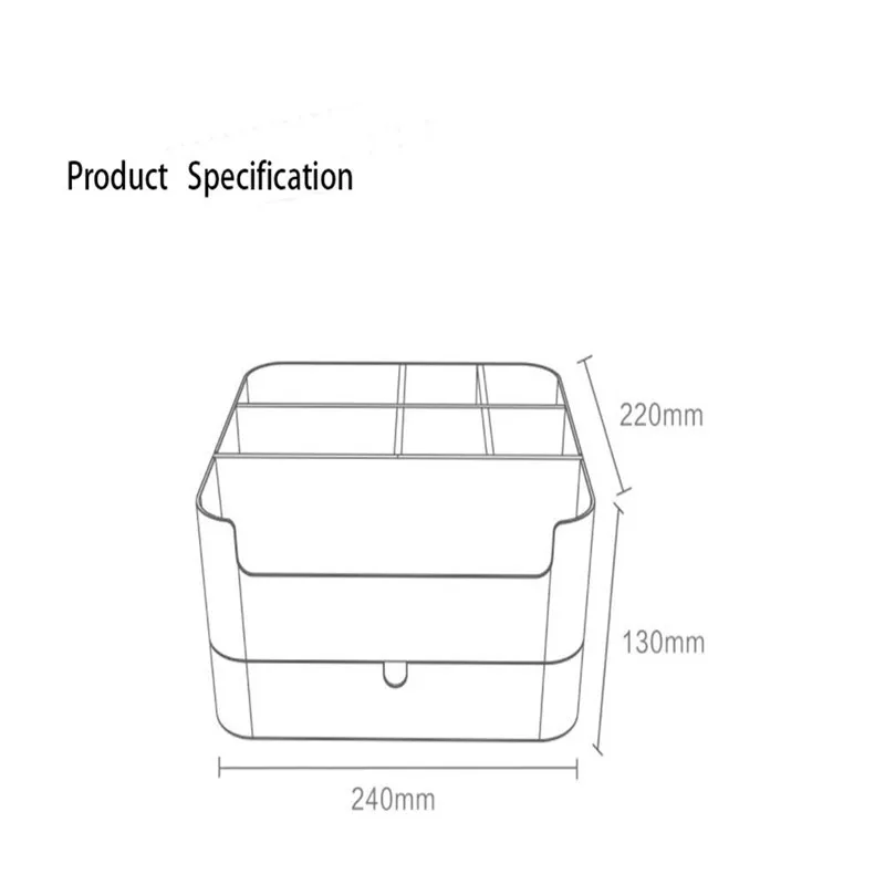 Xiaomi многофункциональный ящик Тип Настольный ящик для хранения косметики дисплей ящик для перчаток ванная комната держатель аксессуары