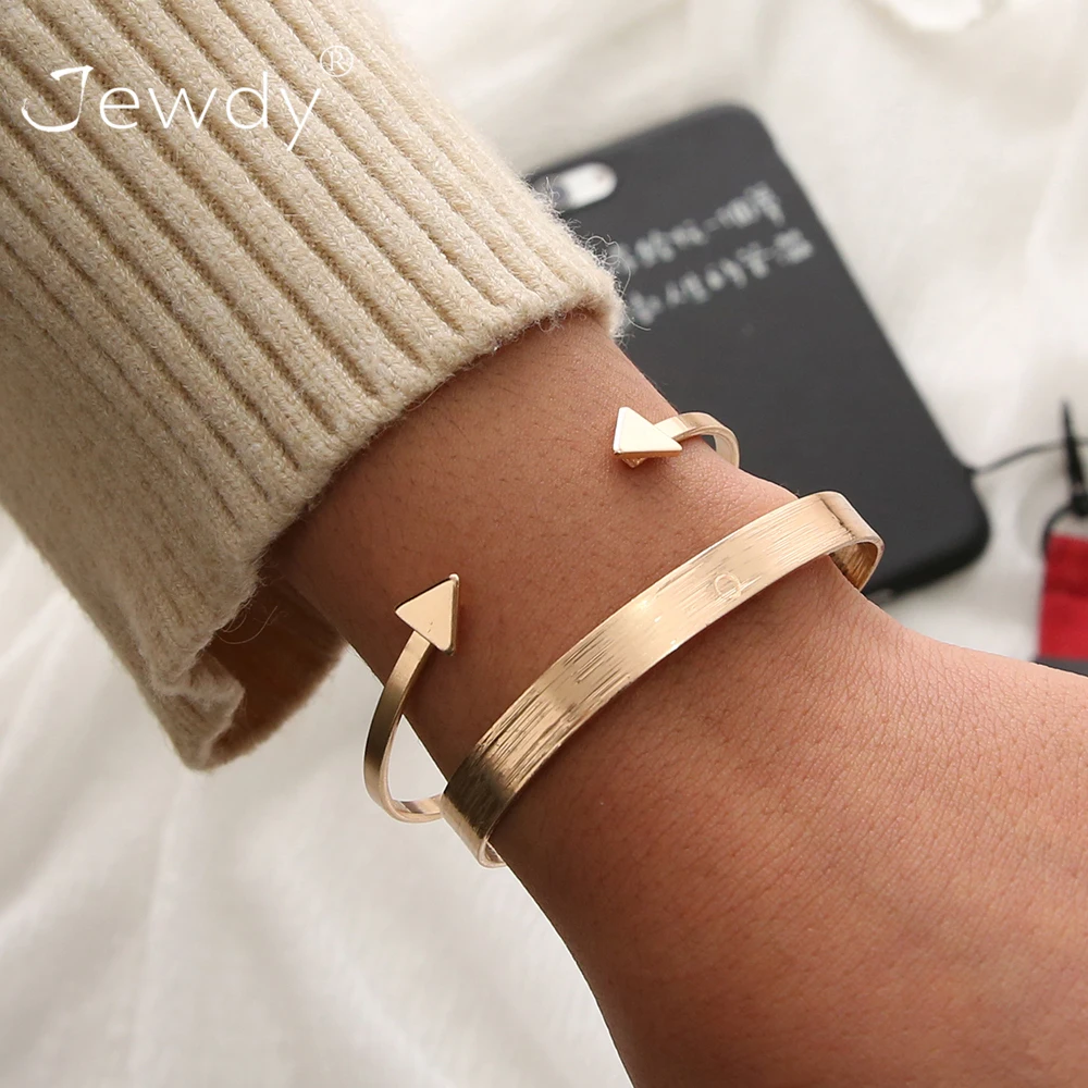 

2 PCS/set Bohemian Retro Bracelet Fashion Minimalist Arrow Knotted Opening Bangle Women's Wedding Party Jewelry Accessories