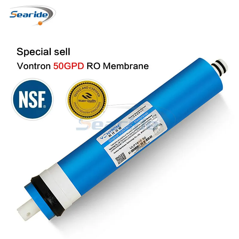 

Vontron 50 Gpd RO Membrane for 5 Stage Water Filter Purifier Treatment Reverse Osmosis System Certified To NSF/ANSI Freeship