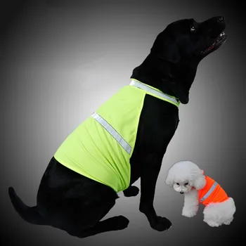 

Reflective Dog Clothes Fluorescent Safety Dog Vest Police Dog Coat Outdoor Walking Security Pet Dog Clothing