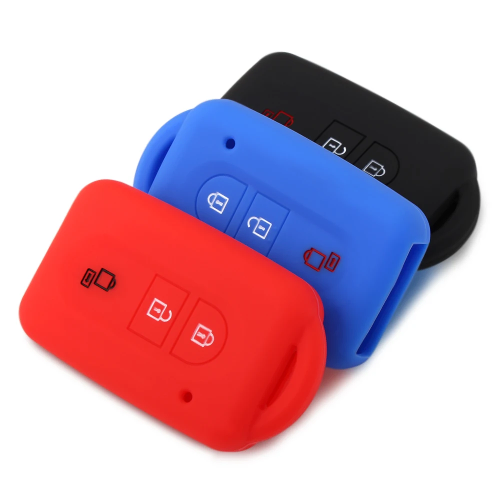 

3 Button Silicone Rubber Car Remote Key Fob Shell Cover Case Holder For Nissan Qashqai X-Trail T31 Micra K12 2007 2017