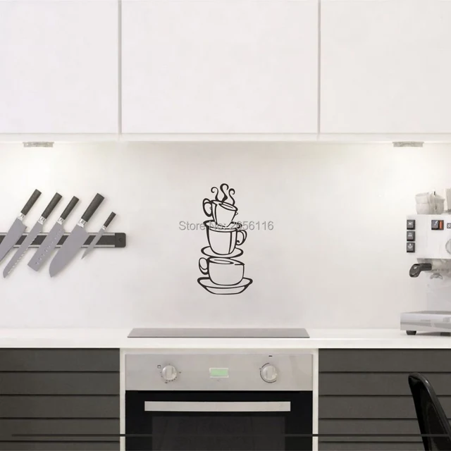 Cheap Removable Coffee Cups Wall Decals Vinyl Mural Stickers for Dining Room Kitchen Decoration Cheap Removable Coffee Cups Wall Decals Vinyl Mural Stickers for Dining Room Kitchen Decoration