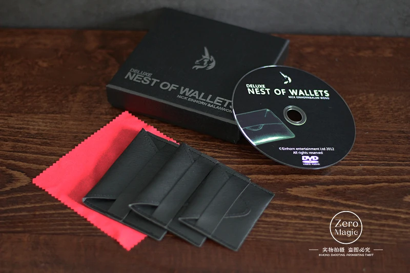 

Deluxe Nest of Wallets - Magic trick,close up magic,street,Illusions,Stage Magic Props,mentalism,Fun,Accessories