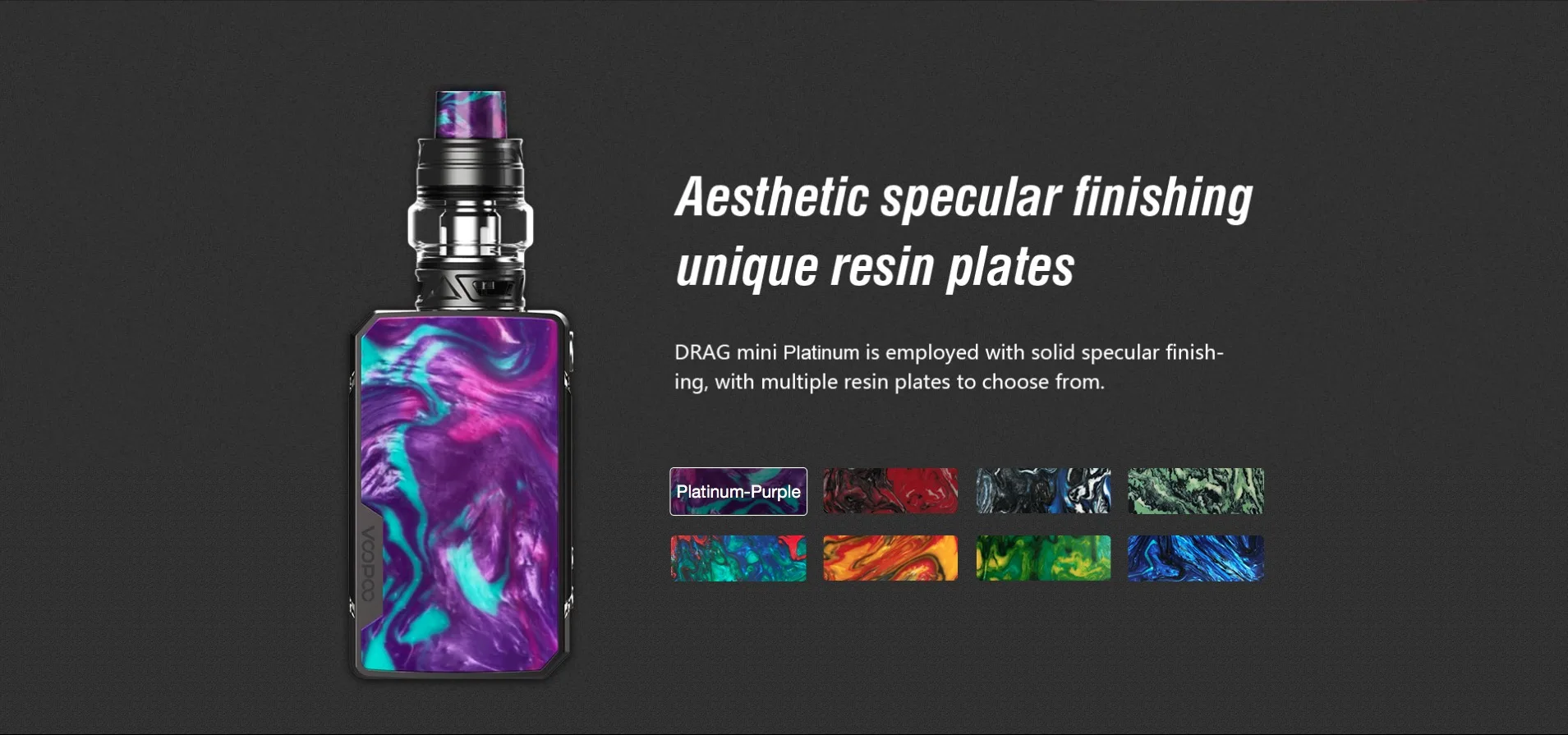 VOOPOO Drag Mini Platinum Edition 117W TC Kit with UFORCE T2 4400mAh