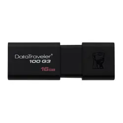 Kingston Технология DataTraveler 100 G3 16 GB, 16 GB, 3,0 (3,1 Gen 1), Тип usb-разъем, 40 МБ/с., слайд, черный, горячая распродажа