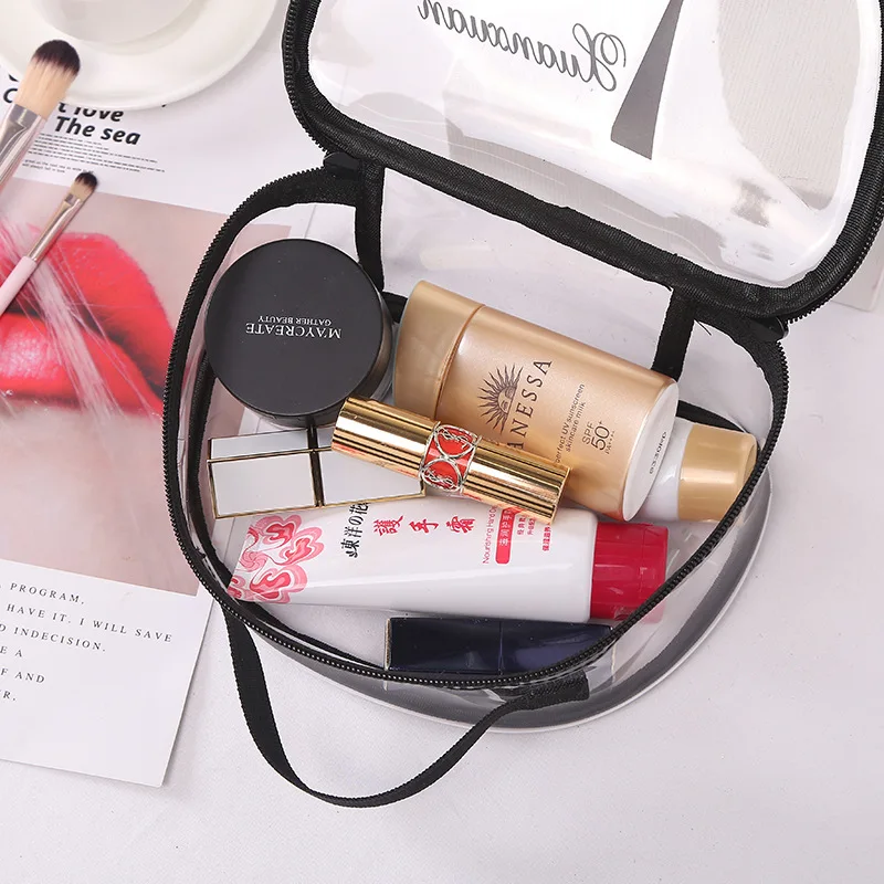Pu Transparent Cosmetic Bag Waterproof Clear Pouch Organizer Makeup Bags Women Travel Toiletry Case Accessories Bulk Supplies Pu Transparent Cosmetic Bag Waterproof Clear Pouch Organizer Makeup Bags Women Travel Toiletry Case Accessories Bulk Supplies