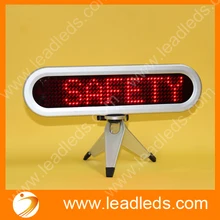 Мини светодиодный передвигающийся индикатор сообщения знак для рекламы автомобиля с красным 7x41 пикселей