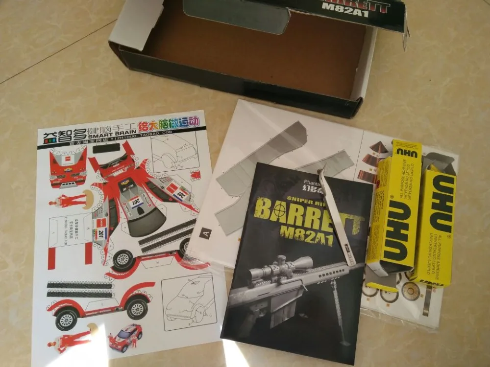 Pаспродажа Бесплатная доставка, 11 масштаб M82A1 12,7 мм, снайперская винтовка, 3D бумажная модель, косплей, комплекты для детей, взрослых, оружие, Бумажные мо...