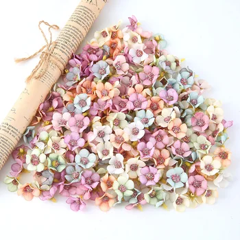 

50/100Pcs 2cm Mini Daisy Flower Silk Artificial Flower Head For Wedding Home Party Decoration DIY Craft Wreath Gift Scrapbooking