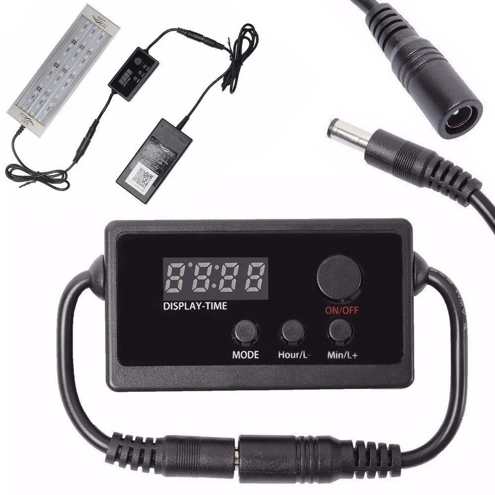 

Programmable LED Dimmer Modulator Aquarium Light Controller for Fish Aquatic Supplies 6.5cm