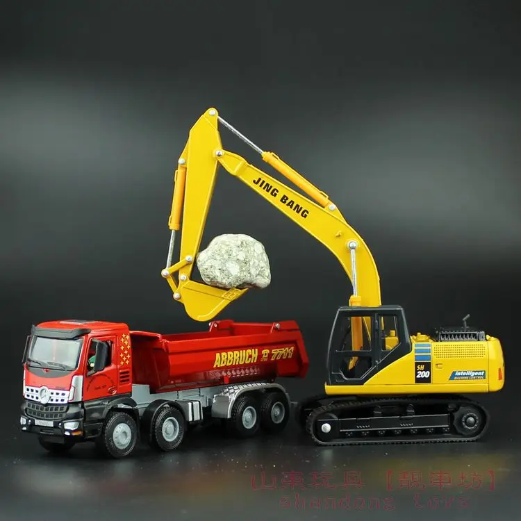 

Engineering Vehicle Alloy Car Models Excavator Tipper Toy for Children mkd2 1:50 Auto Vehicle Camion Digger Mixer Truck Forklift