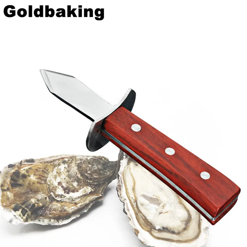 

HIgh Quality Stainless Steel Oyster Knife Wood-handle Oyster Shucking Knife