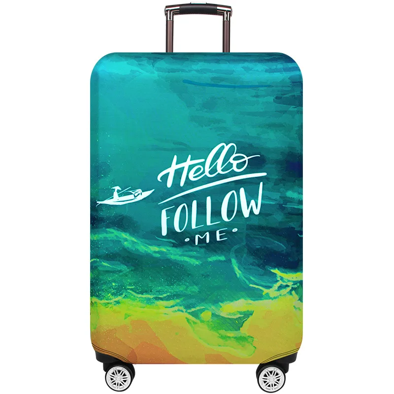 JULY'S SONG Trolley Case Suitcase Dust Cover Travel Accessories Elastic Fabric Luggage Protective Cover Suitable18-32 Inch JULY'S SONG Trolley Case Suitcase Dust Cover Travel Accessories Elastic Fabric Luggage Protective Cover Suitable18-32 Inch