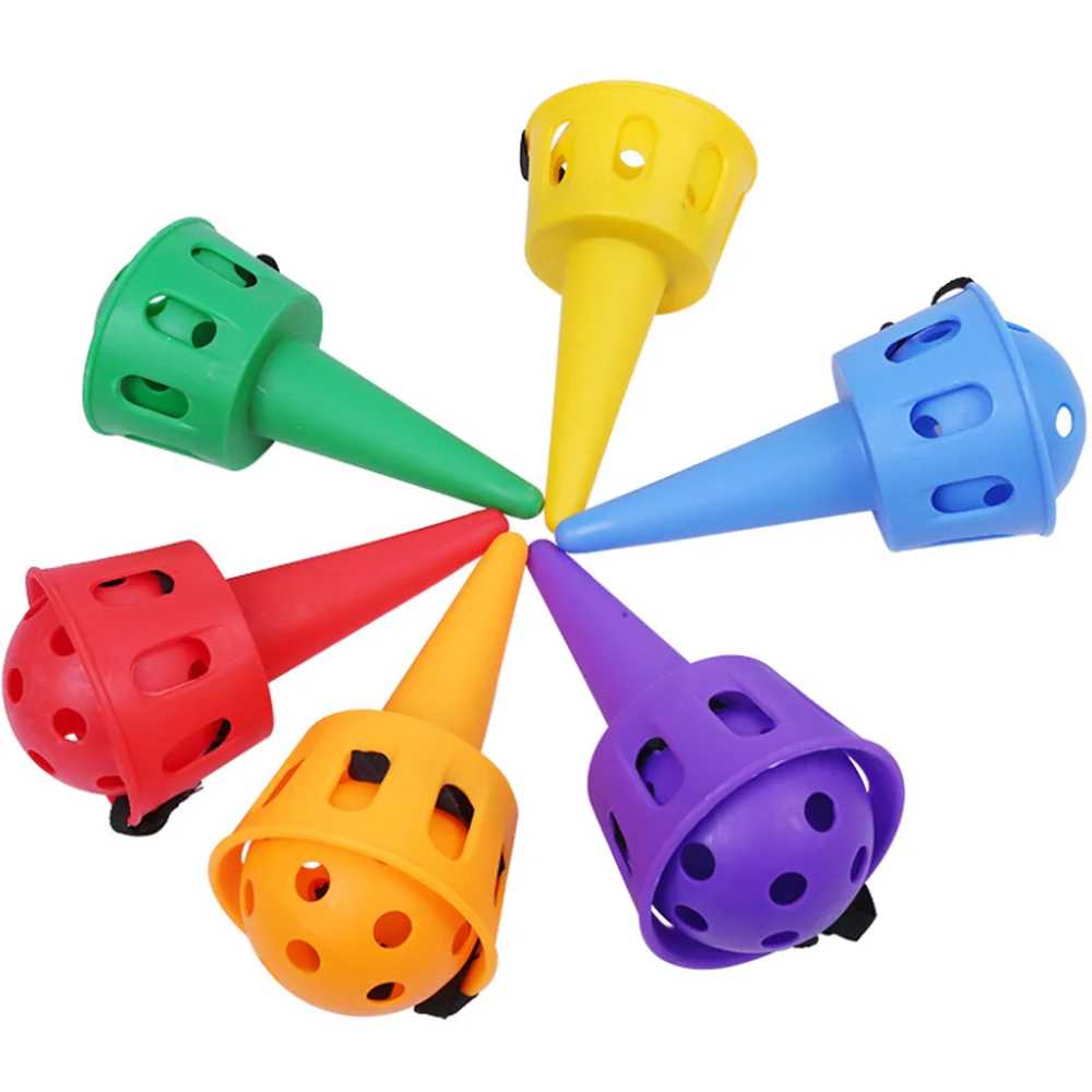 

Fun Ball and Cup Toy Set for Children Outdoor Throw and Catch Ball Game Toy Softball for Beginner Kids Motor Skills Toy