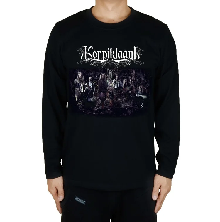 9 дизайнов Finland Korpiklaani Rock camisetas Одежда Фитнес Hardrock фолк Металл полный длинный рукав футболка с иллюстрацией скейтборд - Цвет: 2